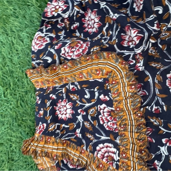 Anthropologie Othilia Sera Black Printed Ruffled Blouse Medium $158 - Picture 5 of 6